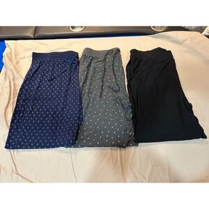 Love by Gap Pajama Lounge Pants Lot of 3 Size XL Polka Dots Drawstrings